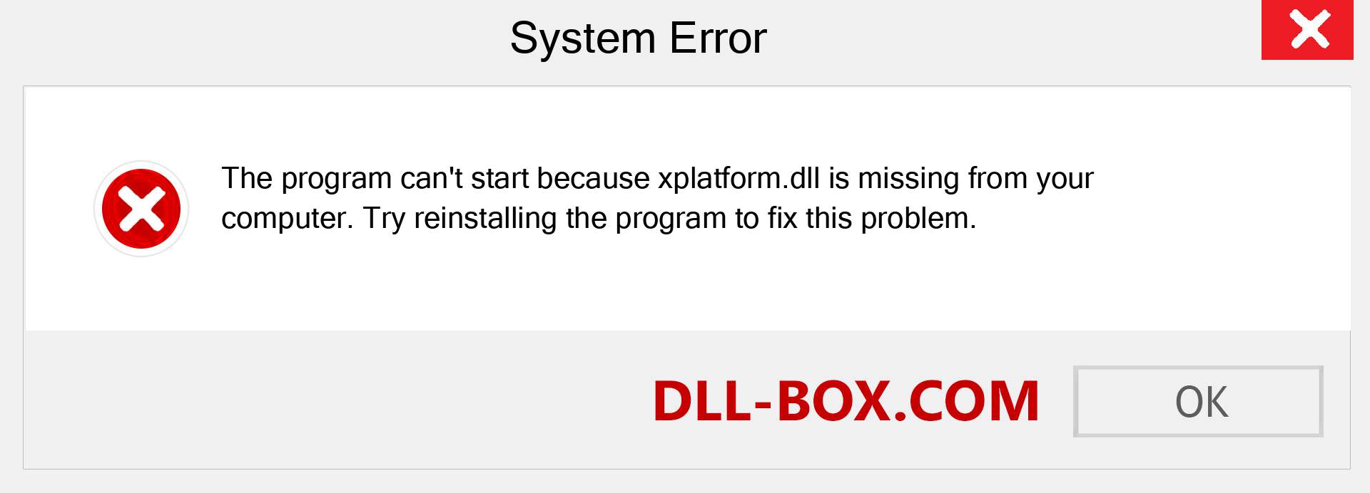  xplatform.dll file is missing?. Download for Windows 7, 8, 10 - Fix  xplatform dll Missing Error on Windows, photos, images